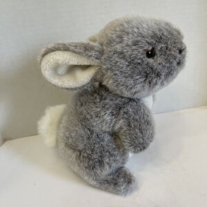 Vintage Eden Bunny Rabbit Plush 10” Stuffed Animal Gray Floppy Ear